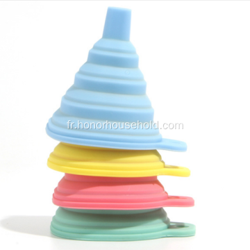 Entonnoir pliable de cuisine en silicone